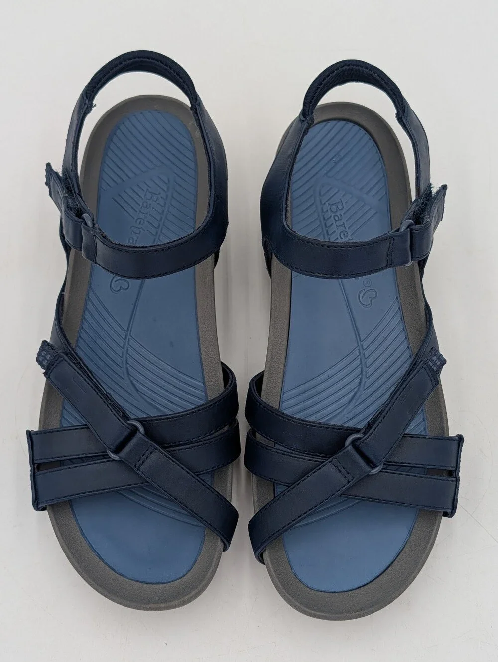 Baretraps Angey Sz 7M Women's Navy Sport Sandals Rebound Comfort Adjustable